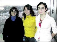 FOTO:Por la izquierda, Aida Morales, Selene Montes y Paloma Meana.